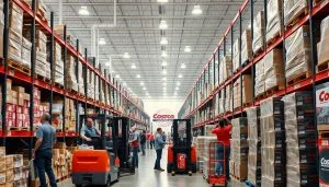 almacén, auxiliar, Costco, equipo, vacante