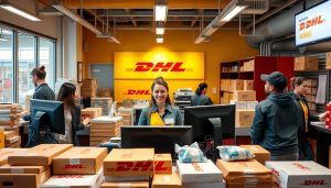 cajero, DHL, vacante, equipo, aplicación